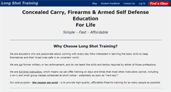 Desktop Screenshot of longshottraining.com